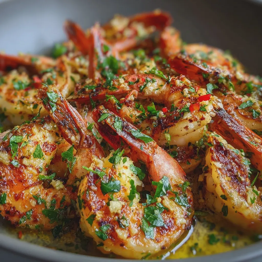 Crevettes Coco & Ail