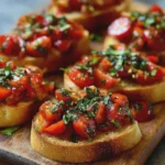 Bruschettas aux Tomates Marinées