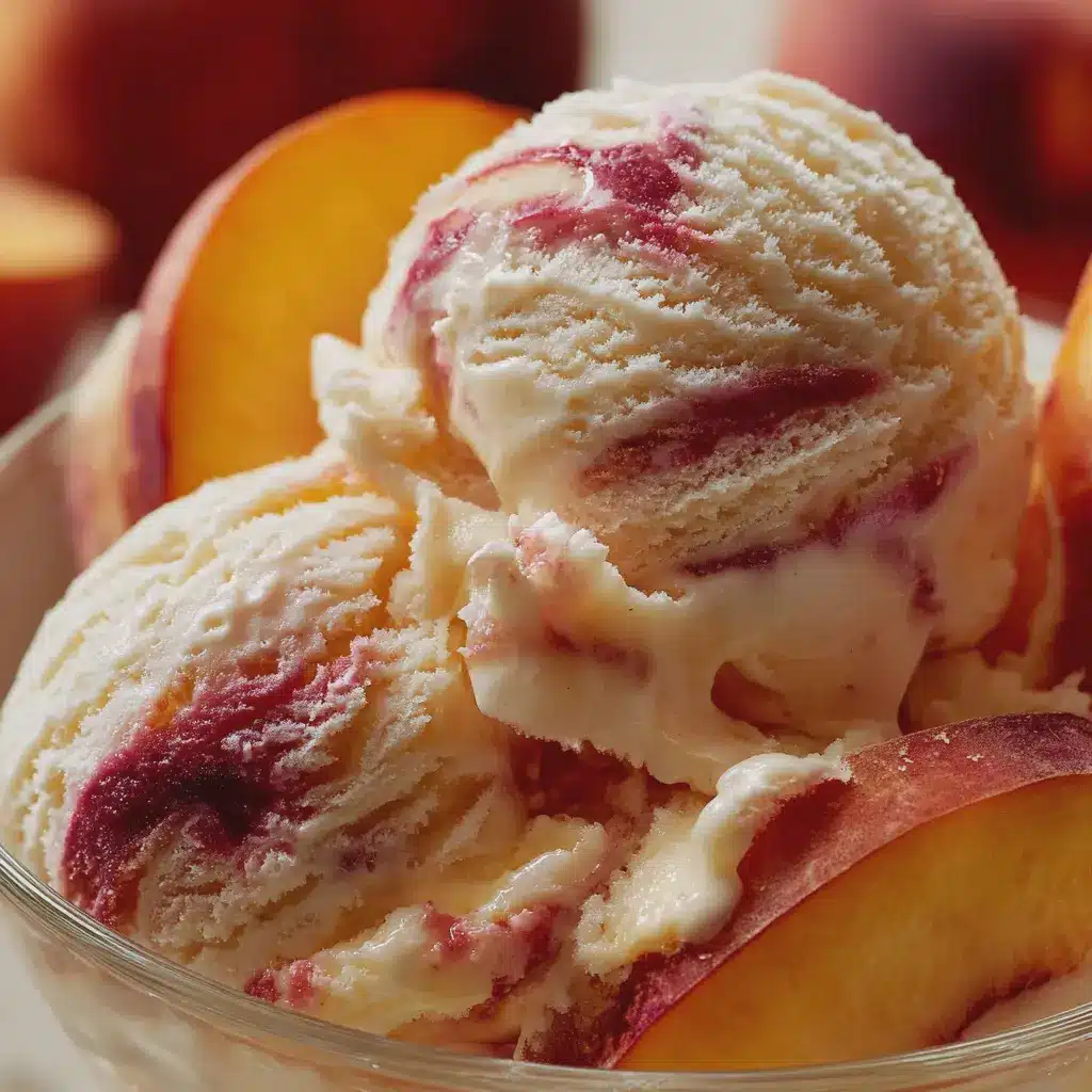 Glace Pêche et Nectarine Ultra Crémeuse Sans Sorbetière