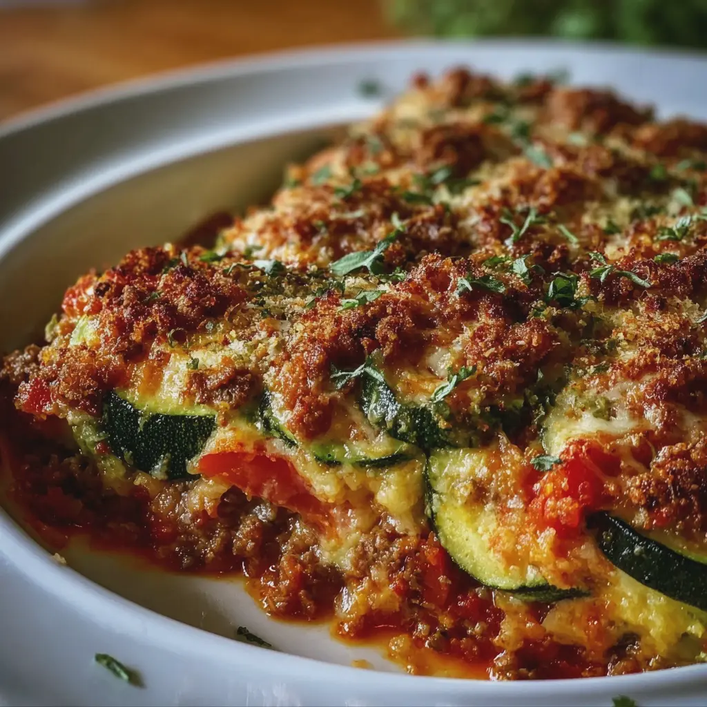 Gratin de Courgettes au Bœuf Haché et Tomate