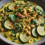 Mijoté Express : Courgettes Fondantes et Pois Chiches au Curry