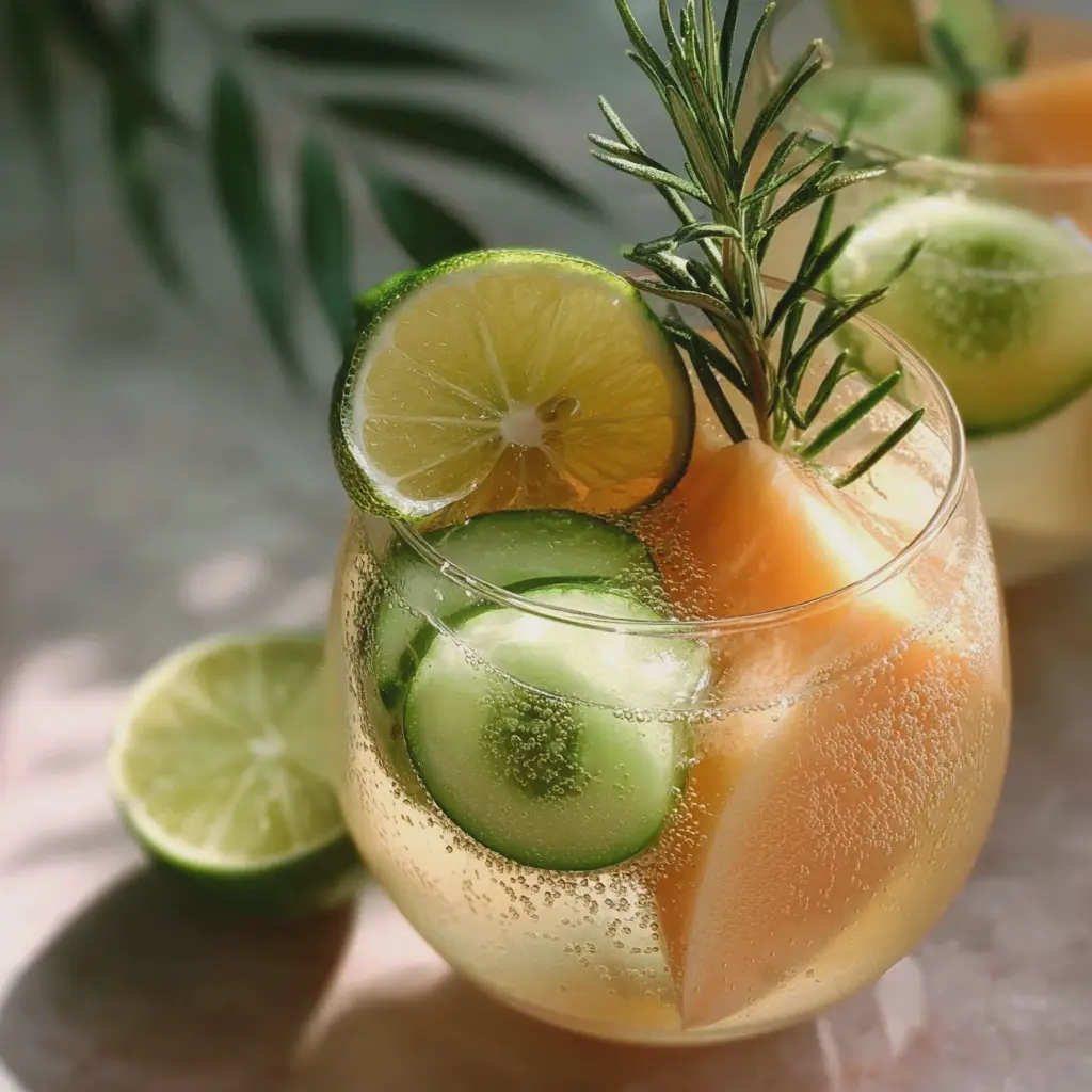 Spritz Pétillant au Melon, Romarin & Citron Vert