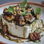 Mousse de Feta au Basilic & Aubergines Fondantes