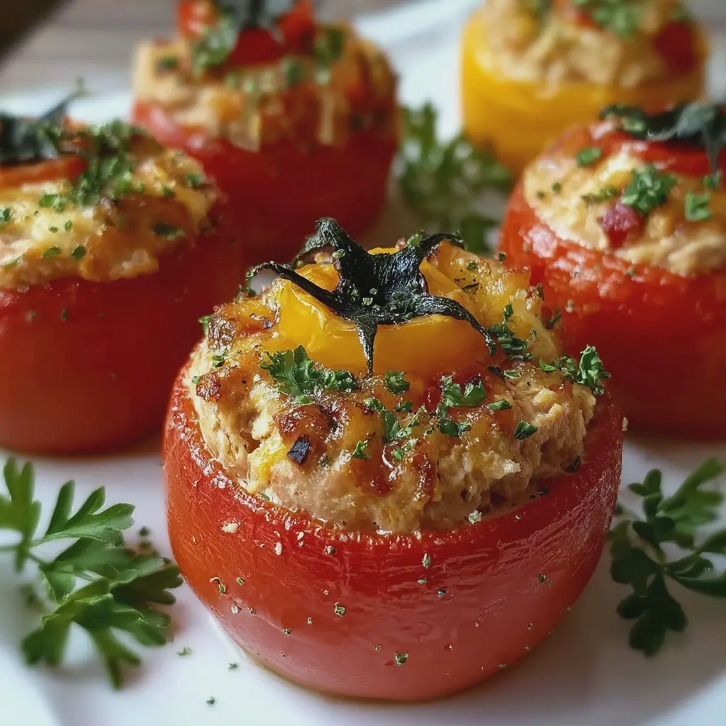 Tomates farcies au thon maison