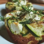 Moelleux au chèvre et à la courgette