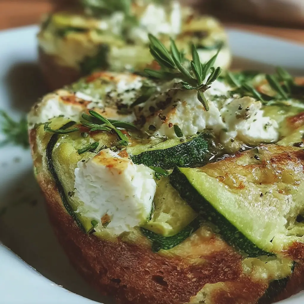 Moelleux au chèvre et à la courgette