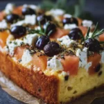 Cake Salé au Melon, Ricotta & Olives Noires, Parfum de Romarin
