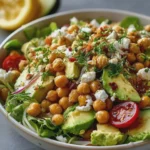 Salade crémeuse de pois chiches et avocat