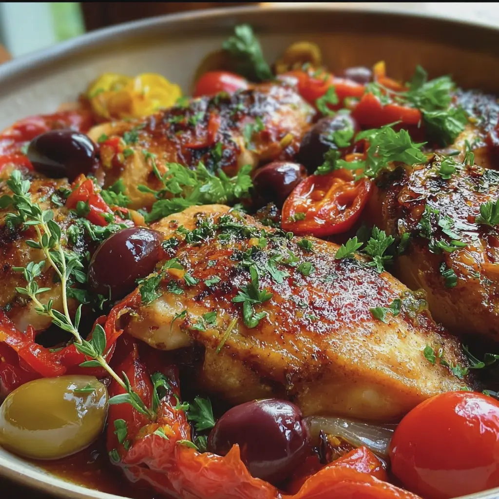 Poulet à la Méditerranéenne