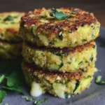 Galettes croustillantes quinoa-courgettes & fromage fondant