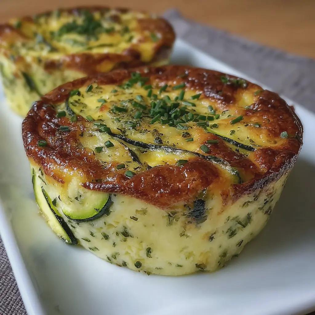Flans Moelleux de Courgettes aux Herbes