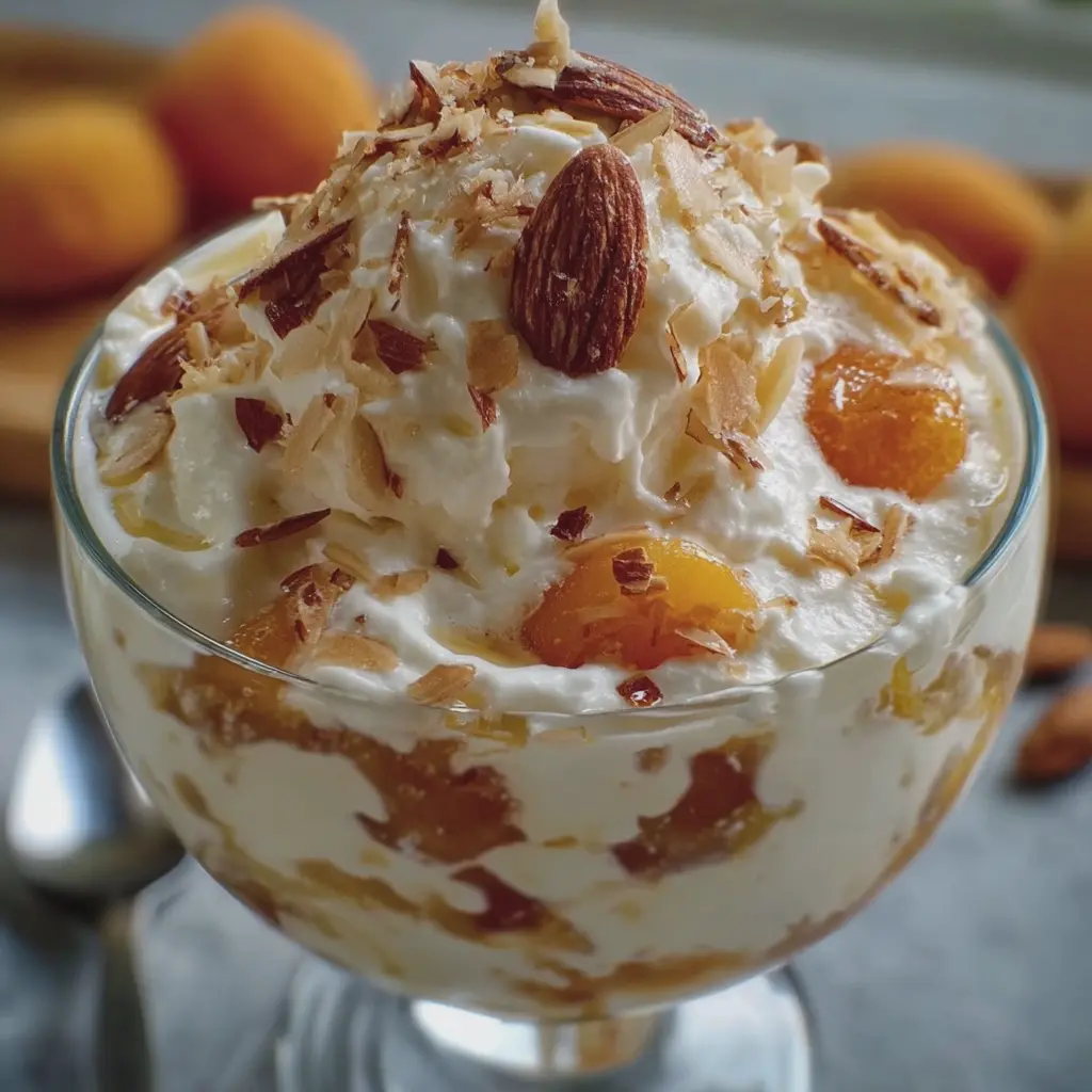 Yaourt Glacé aux Abricots et Éclats d'Amandes