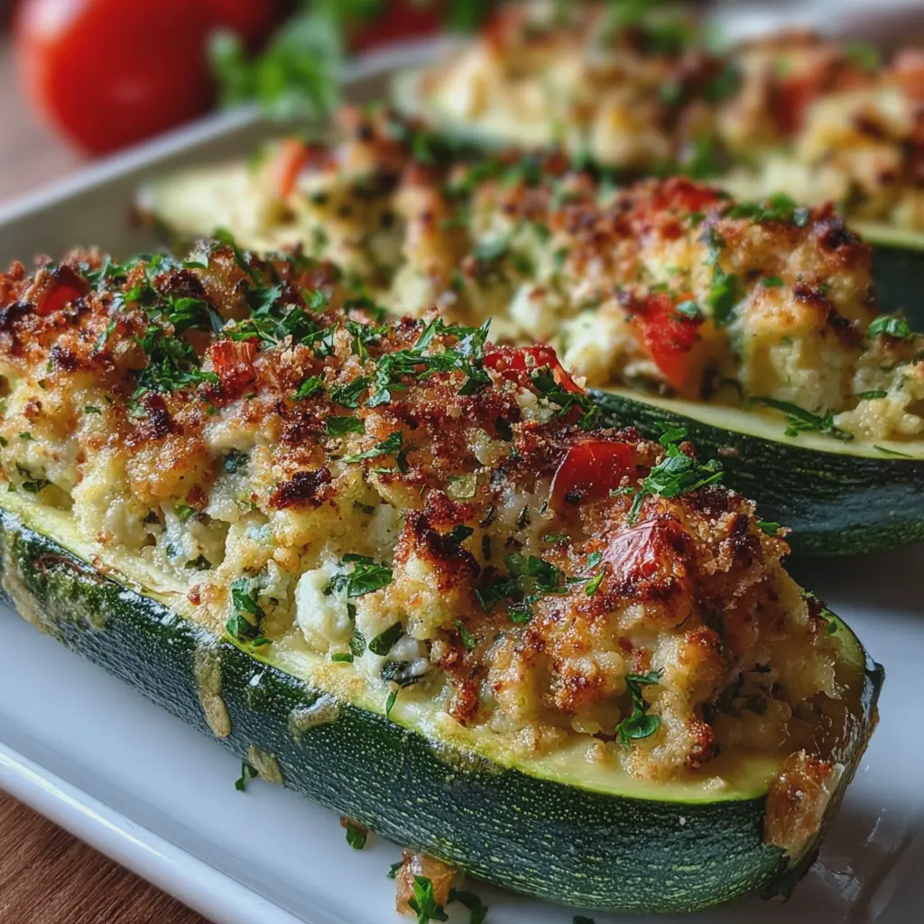 Courgettes farcies à la feta