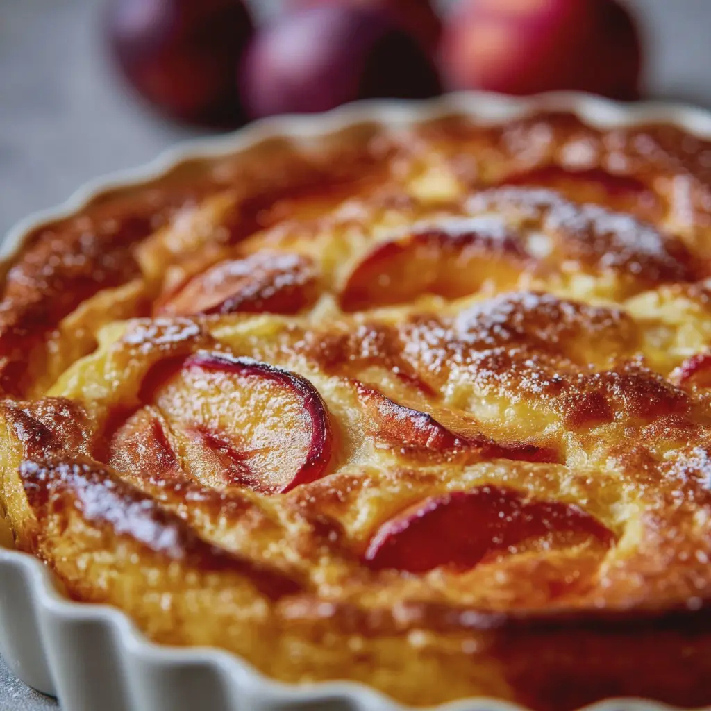 Clafoutis Fondant aux Pêches Fraîches
