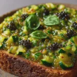 Caviar de courgettes confites au basilic grand vert