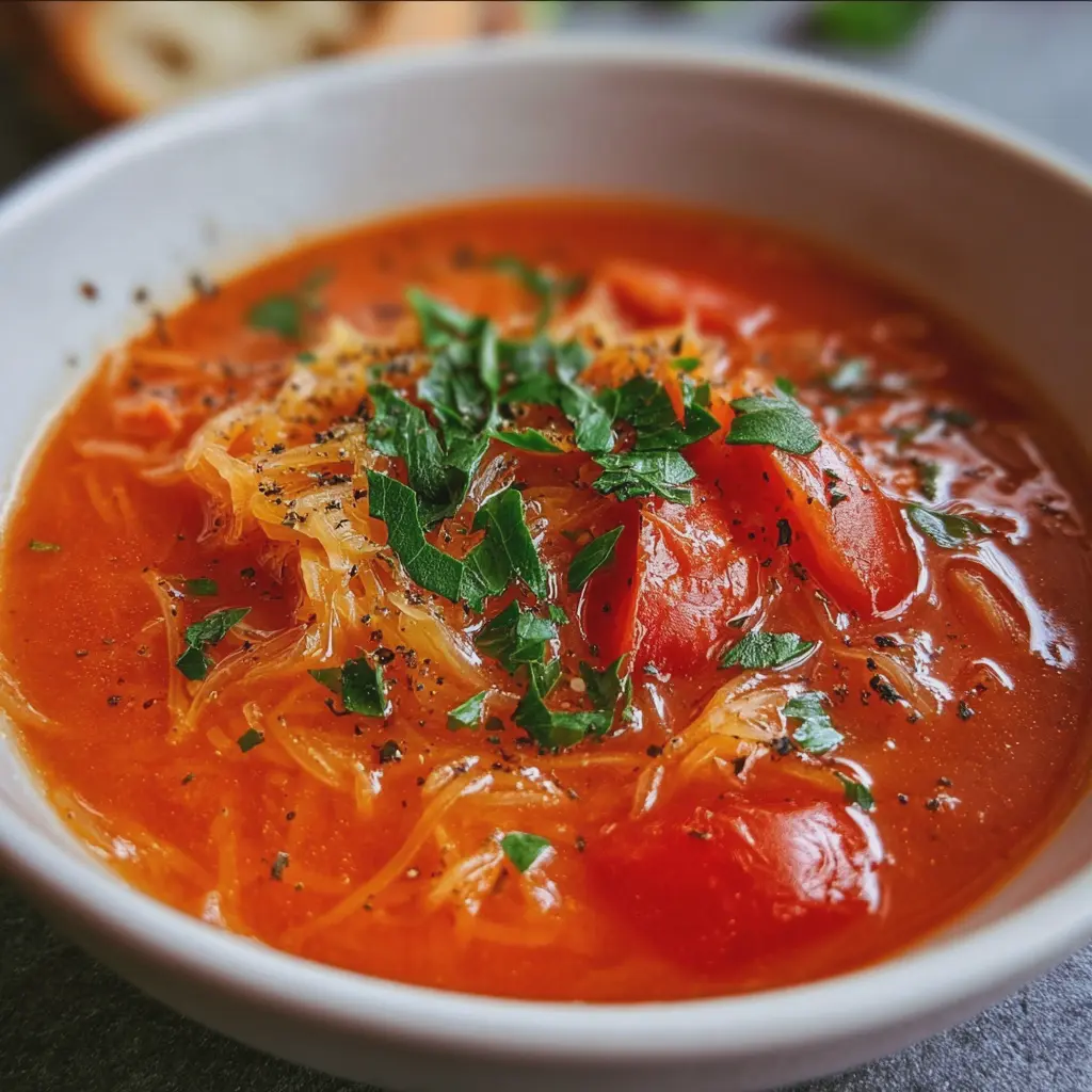 Soupe Tomates Vermicelles Classique