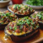 Aubergines Farcies à la Viande Hachée