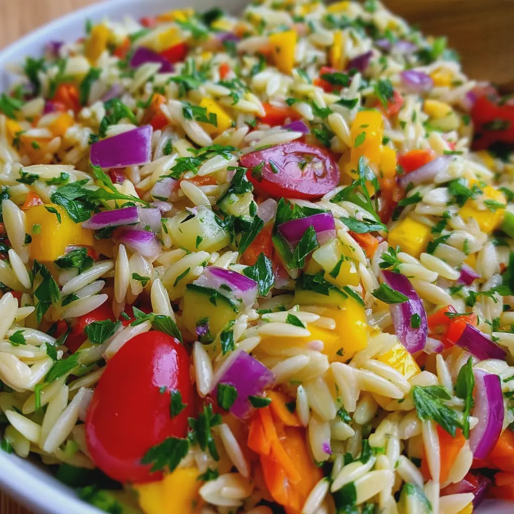 Salade Arc-en-Ciel de Pâtes Orzo