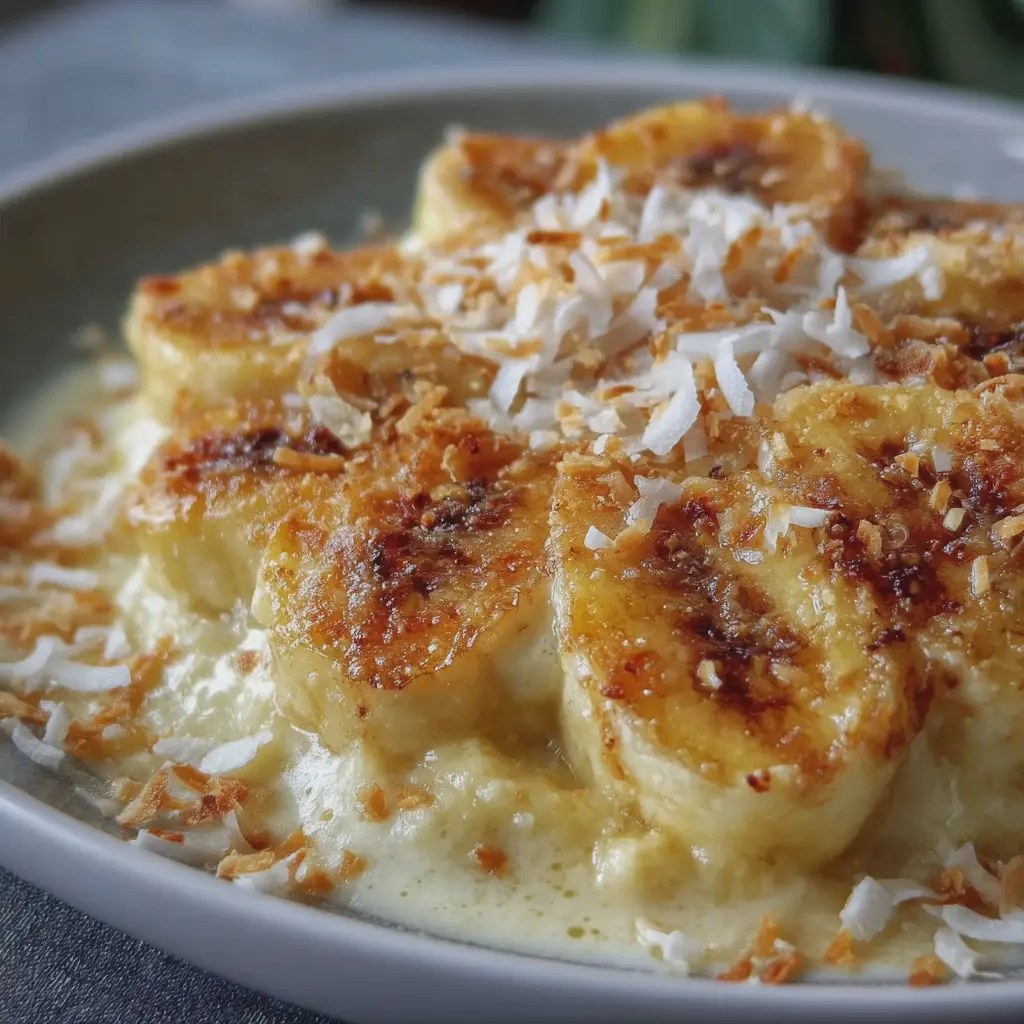 Bananes Gratinées à la Noix de Coco