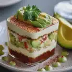 Tiramisu Salé au Crabe et Avocat en Verrines