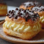 Chinois à la Crème Pâtissière Vanillée & aux Pépites de Chocolat
