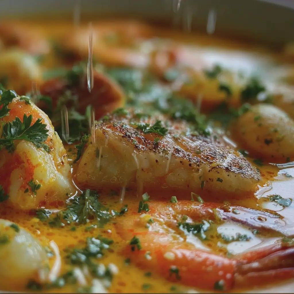 Soupe de Poisson au Safran, aux Saveurs Marines