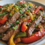 Sauté de Bœuf aux Poivrons et Sauce Soja