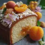 Cake coco–abricot ultra fondant au cœur fruité