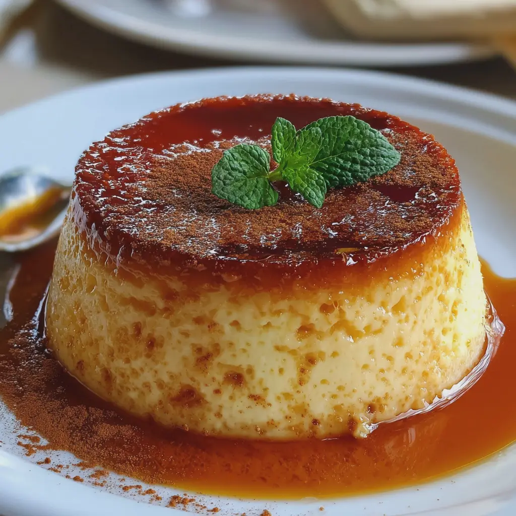 Flan au yaourt à la cannelle