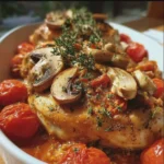 Pilons de Poulet à la Tomate et aux Champignons