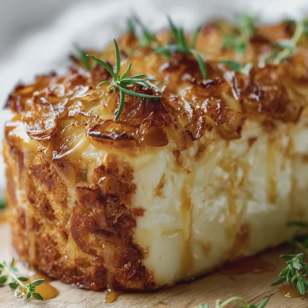 Cake apéro aux oignons caramélisés et comté