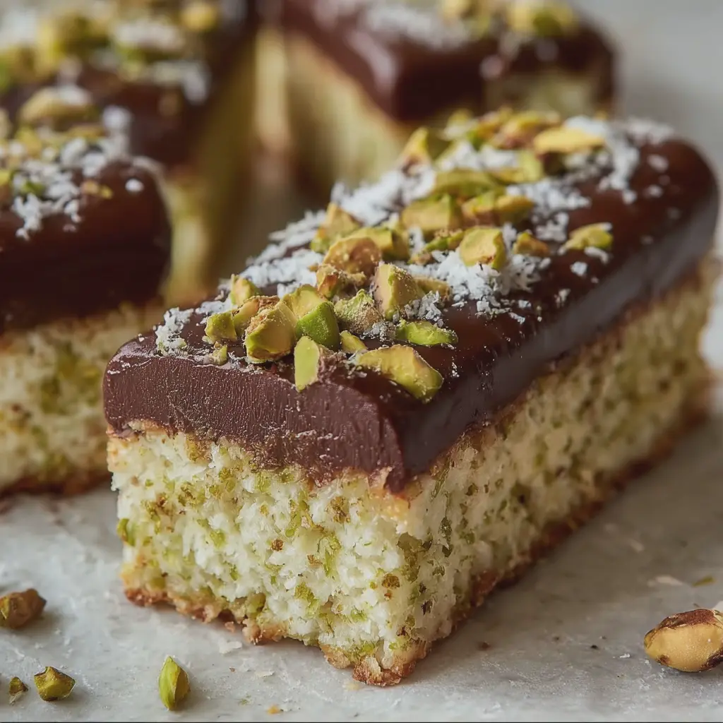 Barres Coco-Pistache Façon Bounty