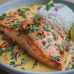 Saumon au lait de coco thaïlandais