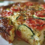 Clafoutis courgettes, tomates et mozzarella