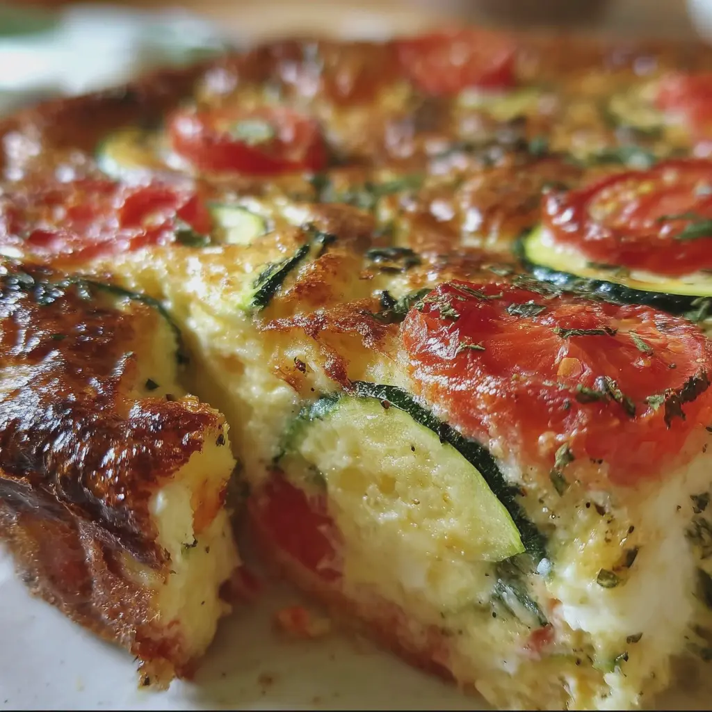 Clafoutis courgettes, tomates et mozzarella