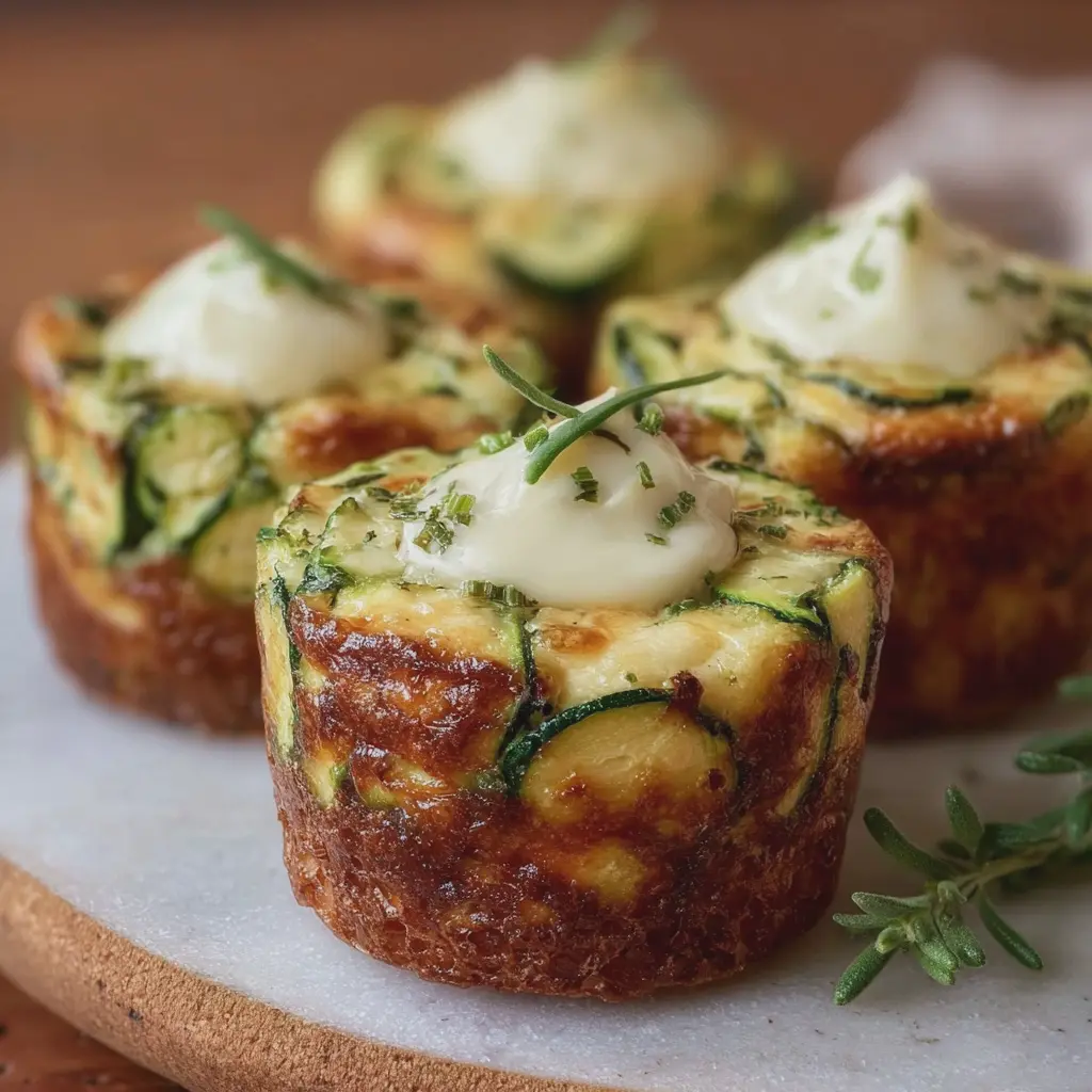 Minis Cakes Courgette & Camembert