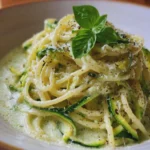 Spaghetti Veloutés à la Crème de Courgette