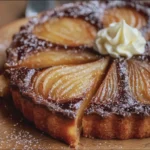 Tarte poire chocolat sablée