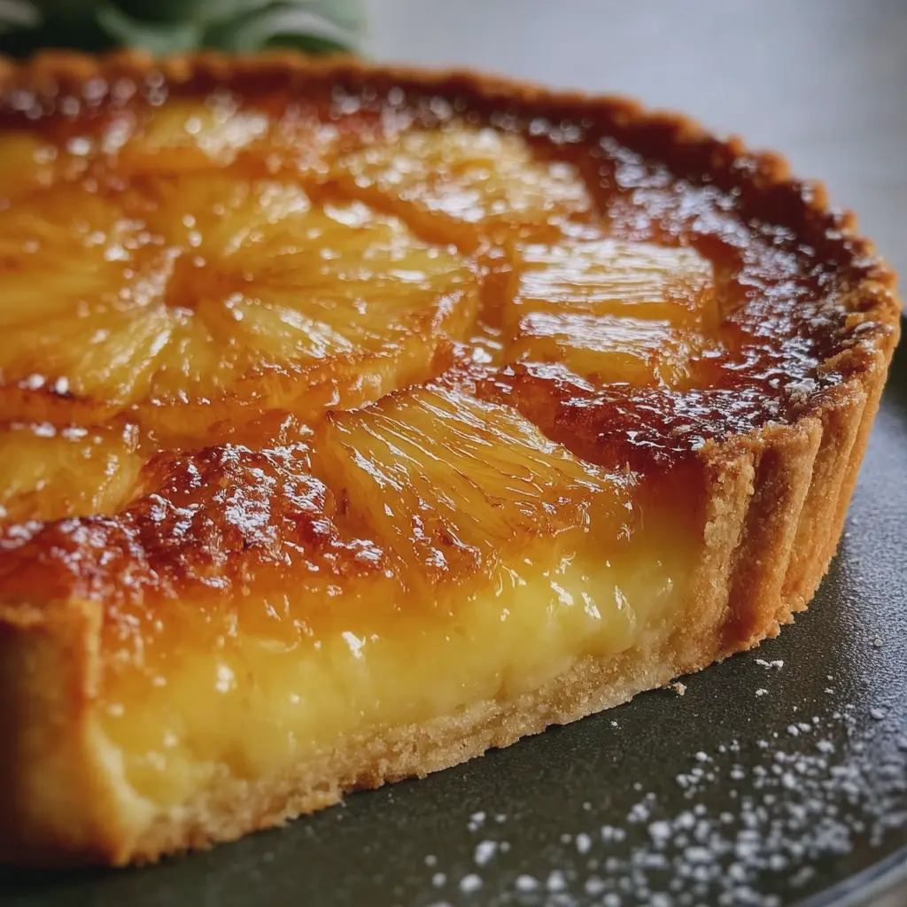 Tarte à l’Ananas Gourmande et Fondante