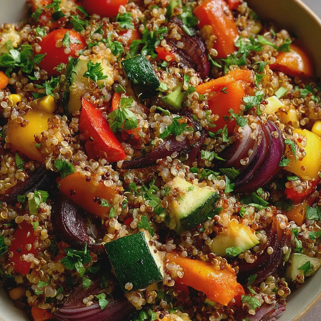 Quinoa aux légumes rôtis