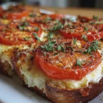 Pain aux Tomates et Ail Gratiné