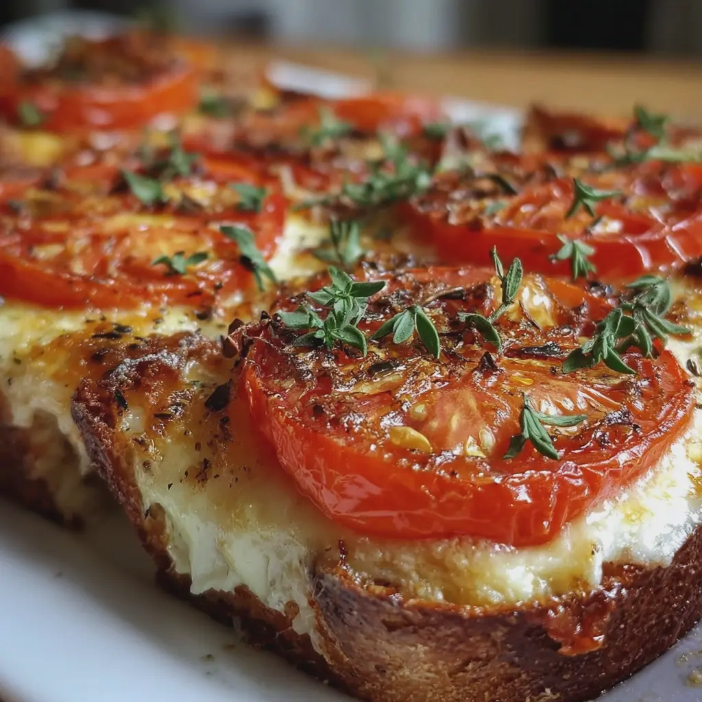 Pain aux Tomates et Ail Gratiné