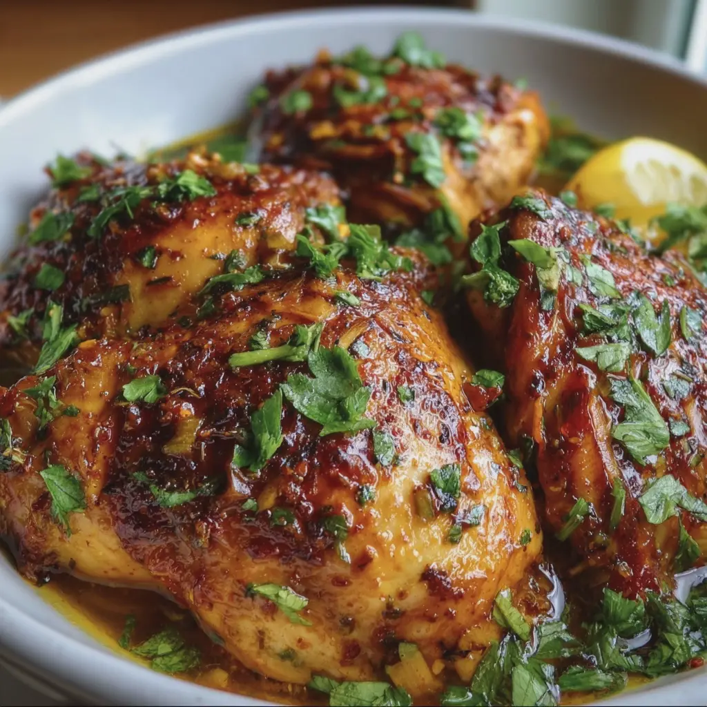 Marinade Marocaine pour un Poulet Tendre et Plein de Saveurs