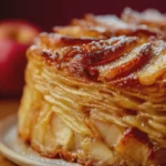 Gâteau aux pommes fondant aux fines couches