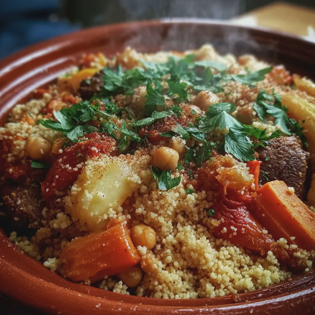 Couscous façon Tajine, un plat complet et parfumé