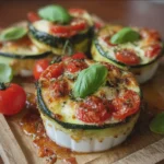 Mini Cocottes de Courgettes, Tomates et Mozzarella
