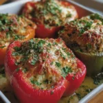 Poivrons farcis au thon et au parmesan