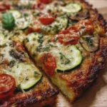 Pizza à la pâte de courgette