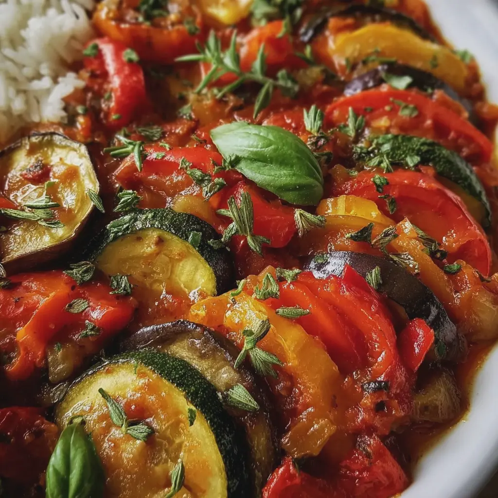 Ratatouille provençale aux aubergines, courgettes et poivrons