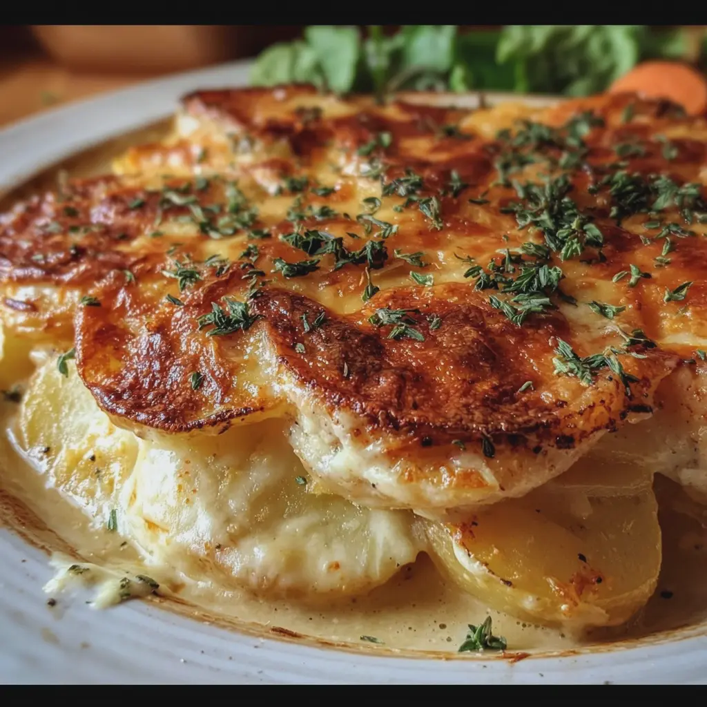 Gratin d’escalopes de dinde aux pommes de terre